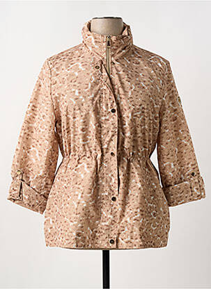 Coupe-vent manches longues a capuche marron ANANKE femme