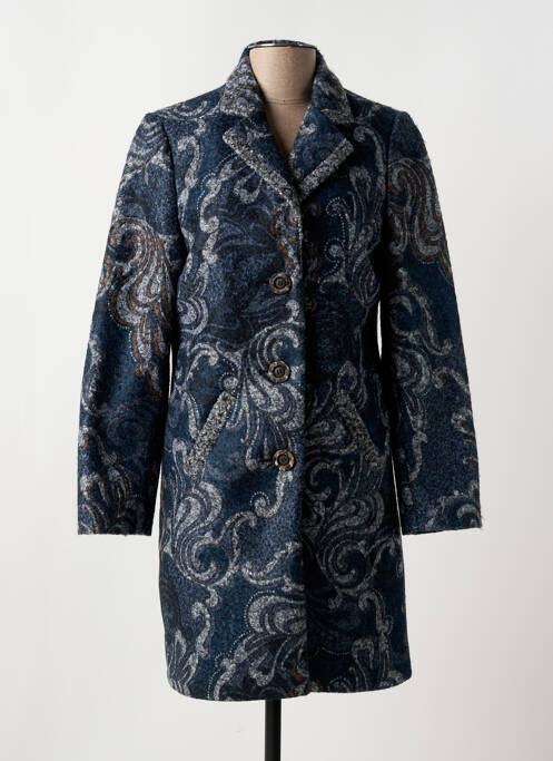 Manteau long bleu GUY DUBOUIS pour femme