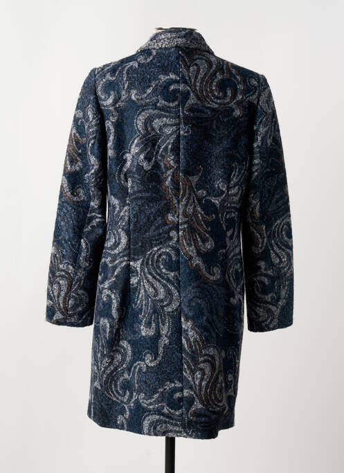 Manteau long bleu GUY DUBOUIS pour femme