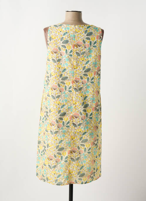 Robe mi-longue jaune GUY DUBOUIS pour femme