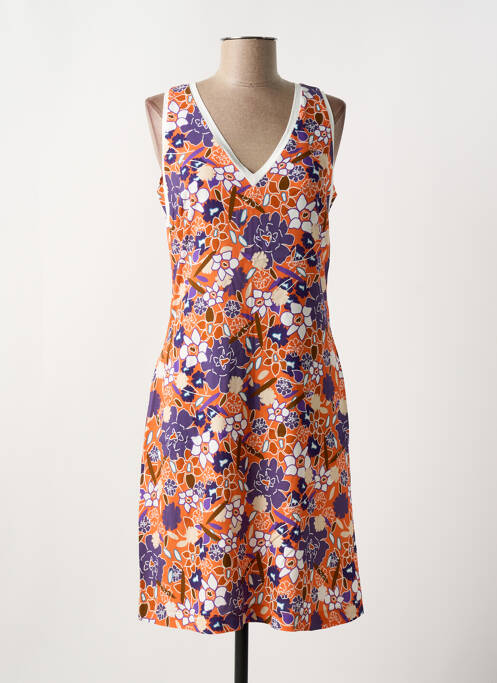 Robe mi-longue orange MERI & ESCA pour femme