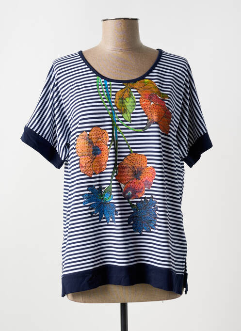 T-shirt bleu GUY DUBOUIS pour femme