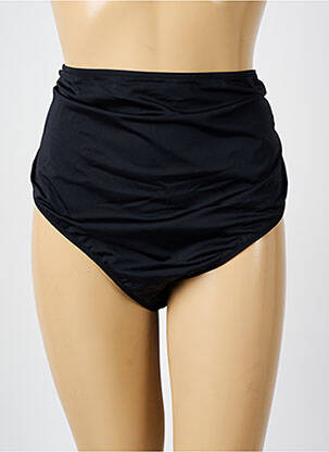 Bas de maillot de bain tissage satiné culotte noir ELOMI femme