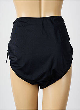 Bas de maillot de bain tissage satiné culotte noir ELOMI femme