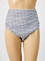 Bas de maillot de bain tissage satiné culotte marron ELOMI femme