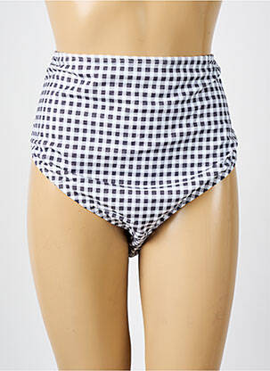 Bas de maillot de bain tissage satiné culotte marron ELOMI femme