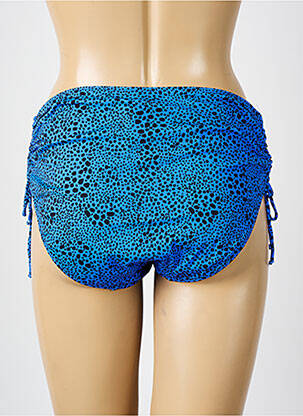 Bas de maillot de bain tissage satiné culotte bleu ELOMI femme
