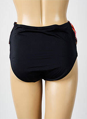 Bas de maillot de bain tissage satiné culotte noir ELOMI femme