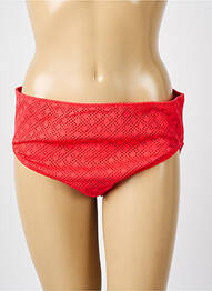 Bas de maillot de bain effet matière satinée culotte rouge ELOMI femme