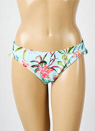 Bas de maillot de bain tissage satiné culotte vert ELOMI femme