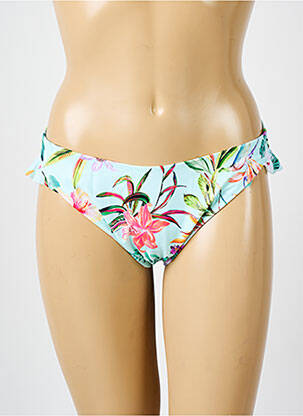 Bas de maillot de bain tissage satiné culotte vert ELOMI femme