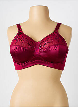 Soutien-gorge sans armature haut soutien-gorge emboitant rouge ELOMI femme