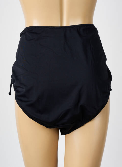 Bas de maillot de bain tissage satiné culotte noir ELOMI femme