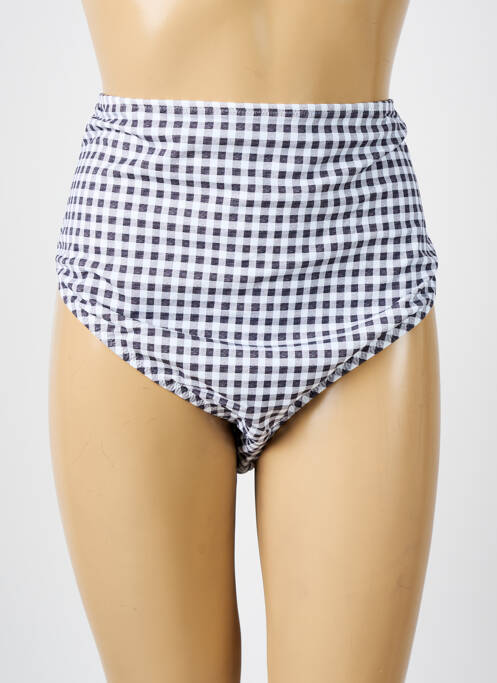 Bas de maillot de bain tissage satiné culotte marron ELOMI femme