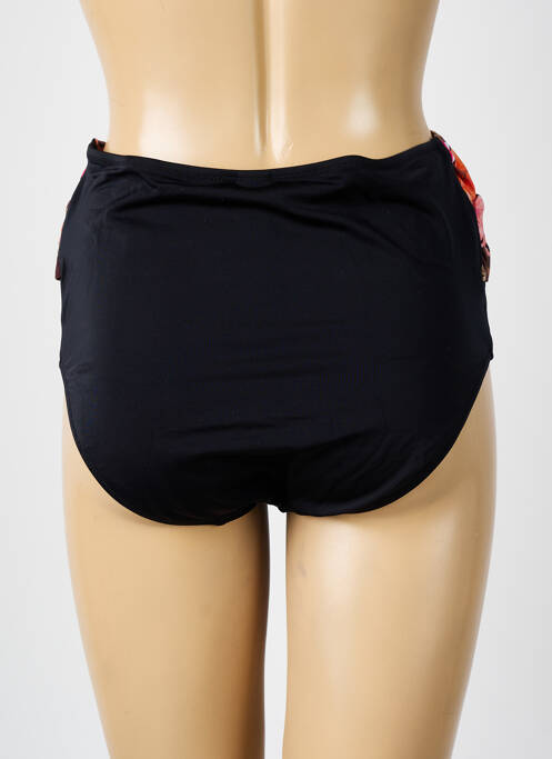 Bas de maillot de bain tissage satiné culotte noir ELOMI femme