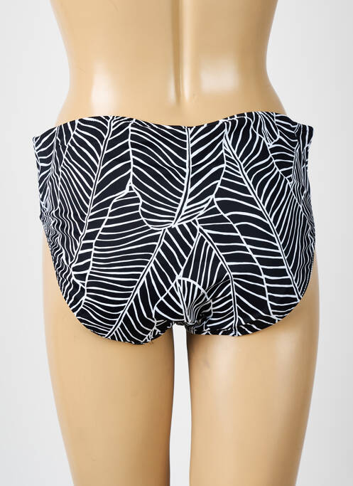 Bas de maillot de bain tissage satiné culotte noir ELOMI femme