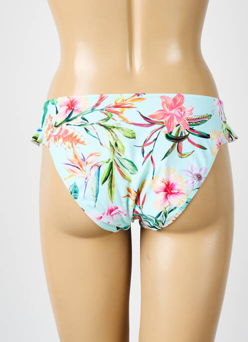 Bas de maillot de bain tissage satiné culotte vert ELOMI femme