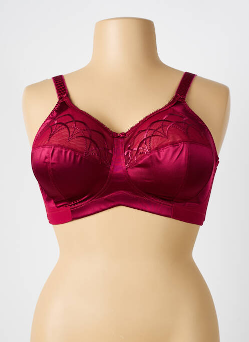 Soutien-gorge sans armature haut soutien-gorge emboitant rouge ELOMI femme