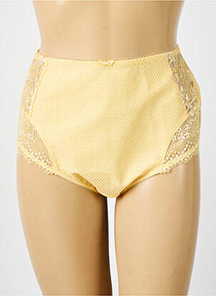 Culotte haute légère et transparente jaune ELOMI femme