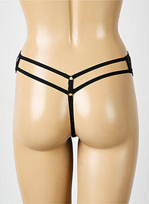 String effet matière satinée noir ELOMI femme