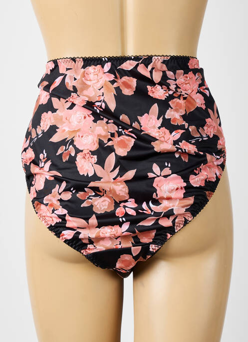 Culotte haute tissage satiné noir ELOMI femme