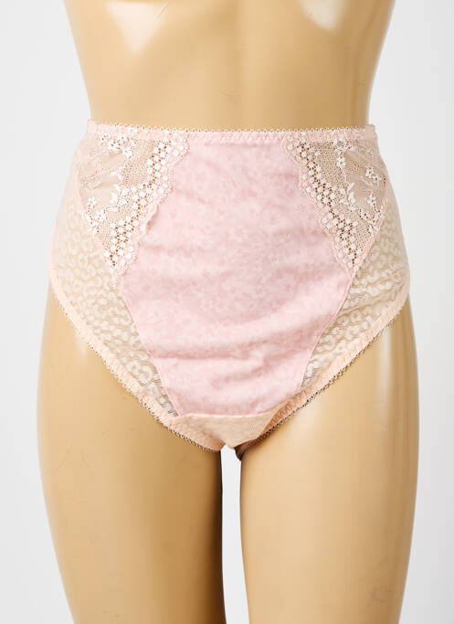 Culotte haute tissage satiné rose ELOMI femme