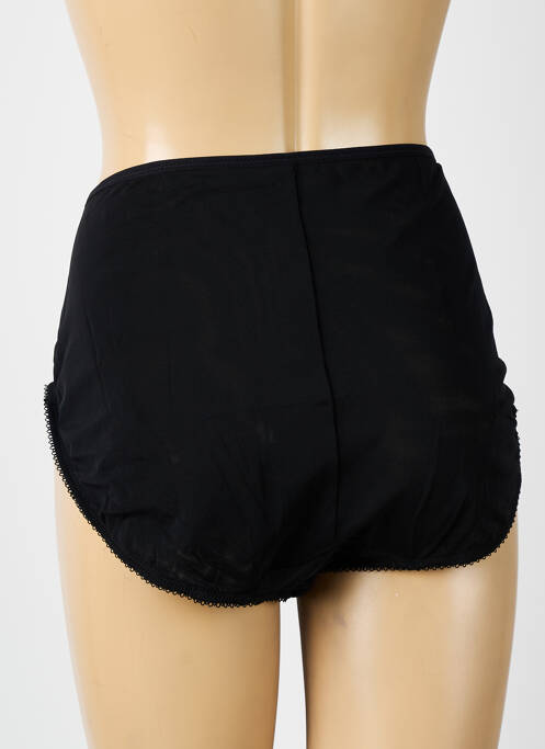 Culotte haute tissage satiné noir ELOMI femme