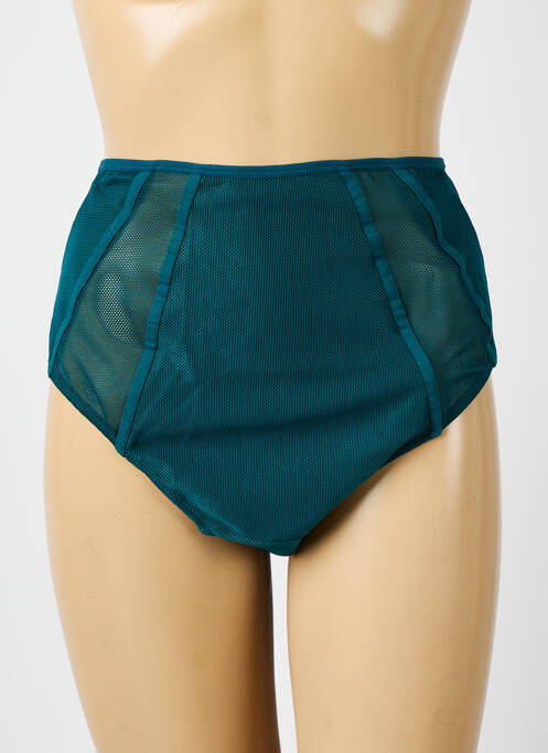 Culotte haute légère et transparente vert ELOMI femme