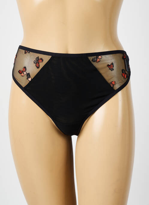 String effet matière satinée noir ELOMI femme