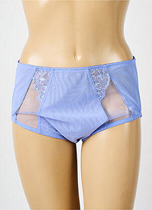 Culotte haute broderie violet ELOMI femme