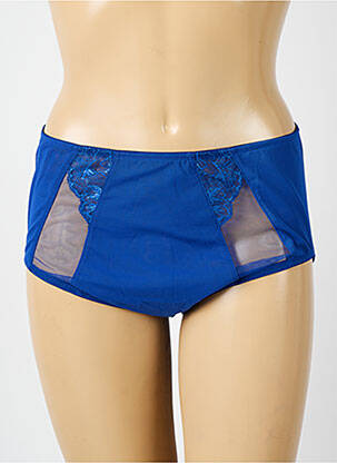 Culotte haute broderie bleu ELOMI femme