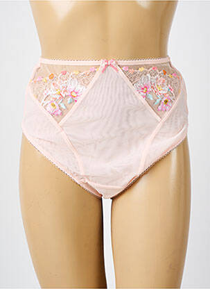 Culotte haute broderie rose ELOMI femme