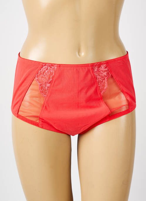 Culotte haute broderie orange ELOMI femme
