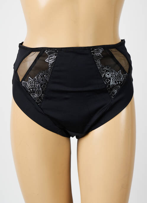 Culotte haute broderie noir ELOMI femme