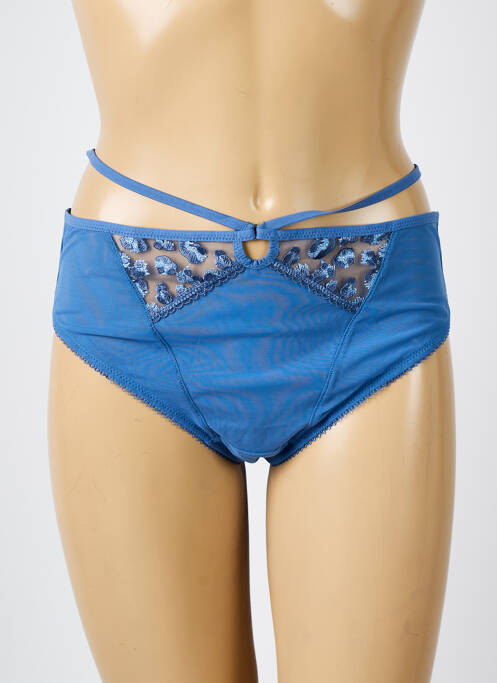 Culotte haute stretch bleu ELOMI femme