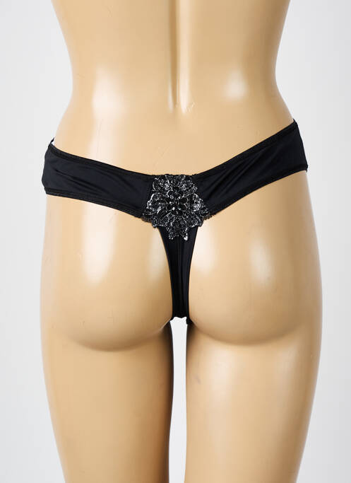 String broderie noir ELOMI femme