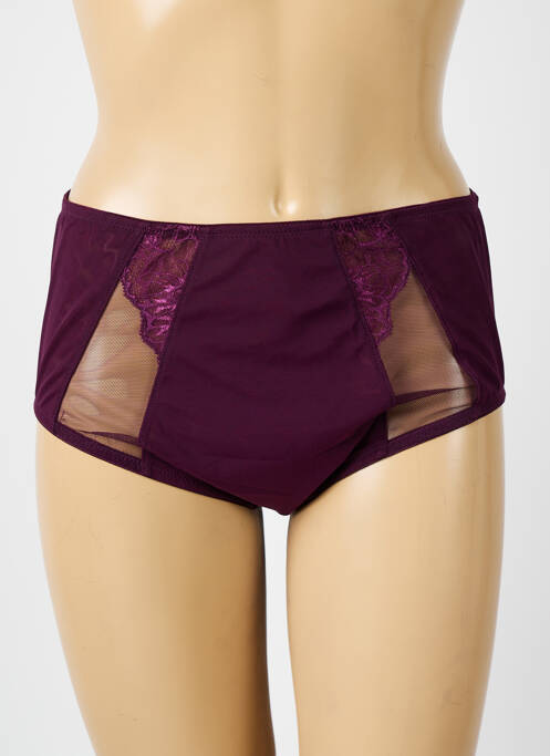 Culotte haute violet fonce ELOMI pour femme