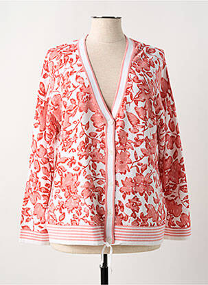 Gilet manches longues resserrée sur le bas rouge OLSEN femme