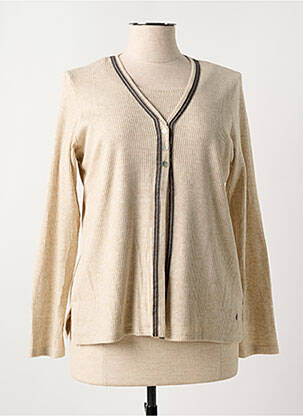 Twin-set col v beige CHATELET femme