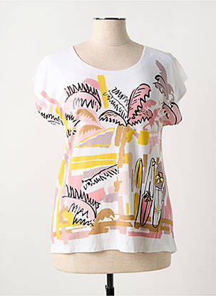 Top manches courtes manches courtes blanc ANANKE femme