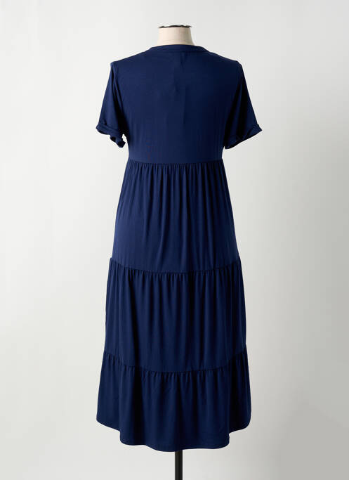 Robe longue bleu MARBLE pour femme