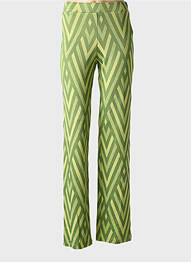 Pantalon flare stretch vert PAZ TORRAS femme