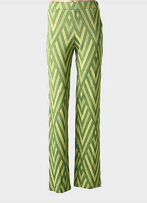 Pantalon flare stretch vert PAZ TORRAS femme