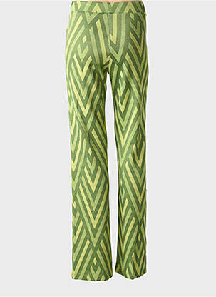 Pantalon flare stretch vert PAZ TORRAS femme