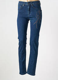 Jeans coupe slim stretch taille normale bleu MERI & ESCA femme