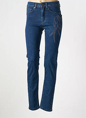 Jeans coupe slim stretch taille normale bleu MERI & ESCA femme