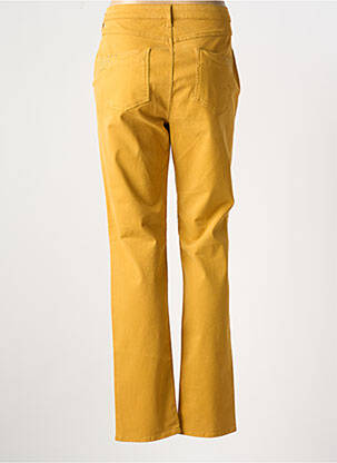 Jeans coupe slim stretch taille normale jaune GUY DUBOUIS femme