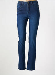 Jeans coupe slim stretch taille normale bleu GUY DUBOUIS femme