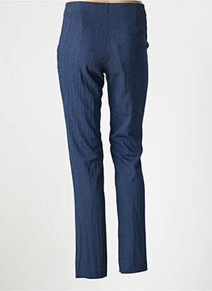 Pantalon slim taille haute taille haute bleu GUY DUBOUIS femme