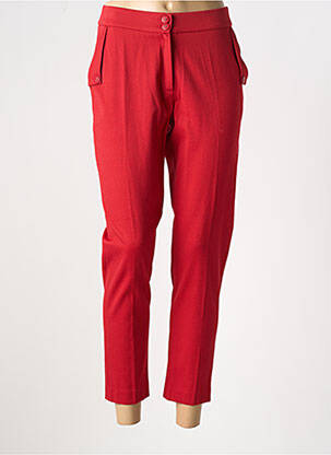 Pantalon 7/8 stretch taille normale rouge MERI & ESCA femme